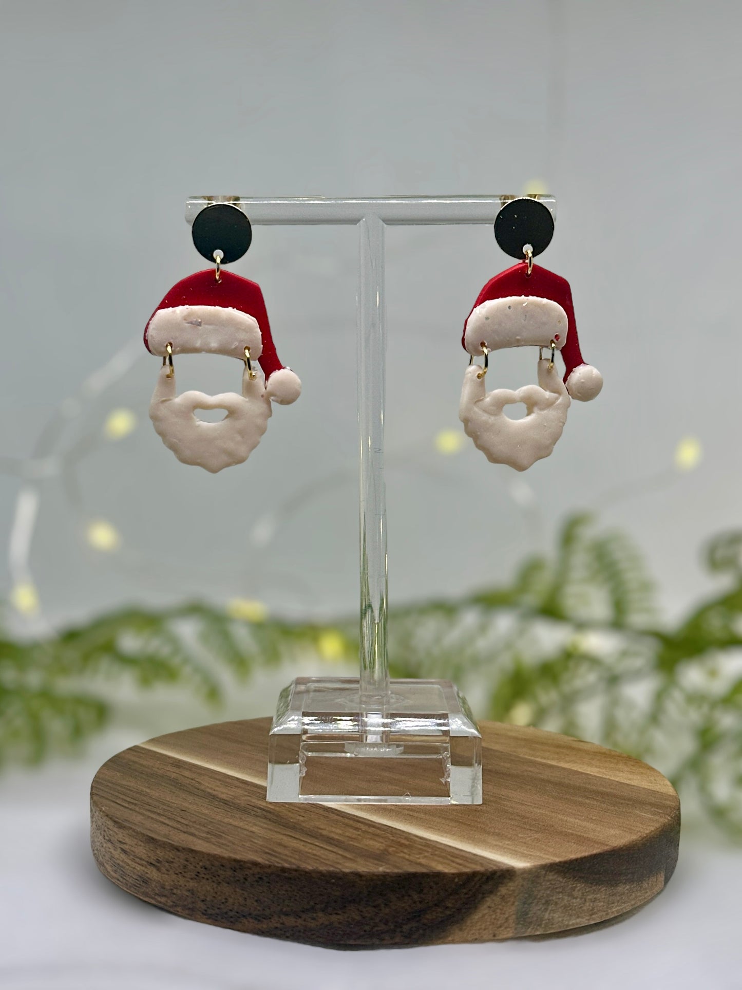 Quirky Farther Christmas Earrings – Festive & Fun Holiday Style
