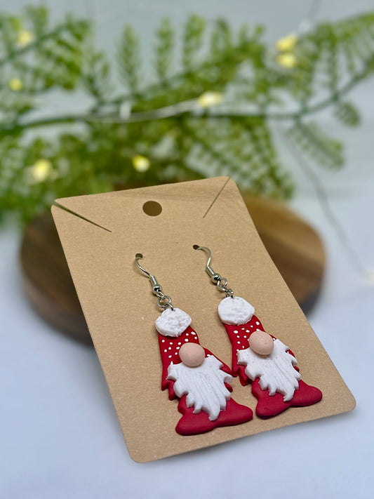 Adorable Christmas Gnome Earrings – Festive & Fun Holiday Style